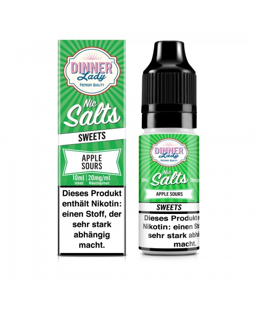 Apple Sours - Dinner Lady Salt Nic Liquid 10ml