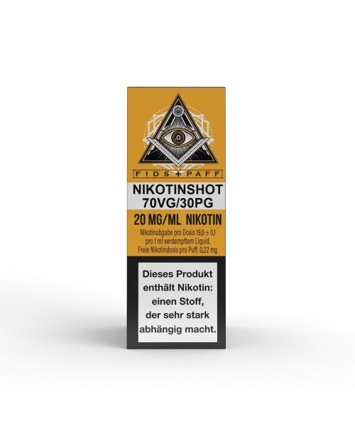 Fids-Paff 70VG/30PG NikotinShot 10ml 20mg
