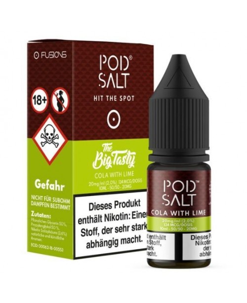 Cola with Lime - Pod Salt Fusion 20mg 10ml Liquid