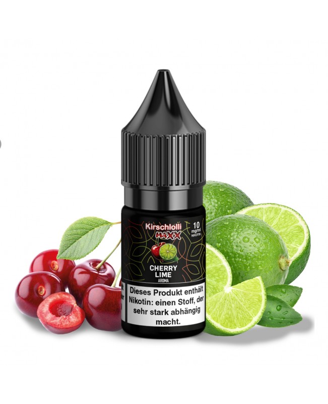 Kirschlolli MAXX Cherry Lime - Nikotinsalz Liquid 10ml