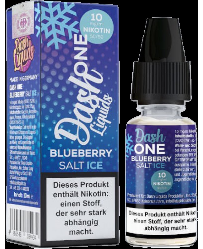 Dash One Nikotinsalz - Blueberry Ice