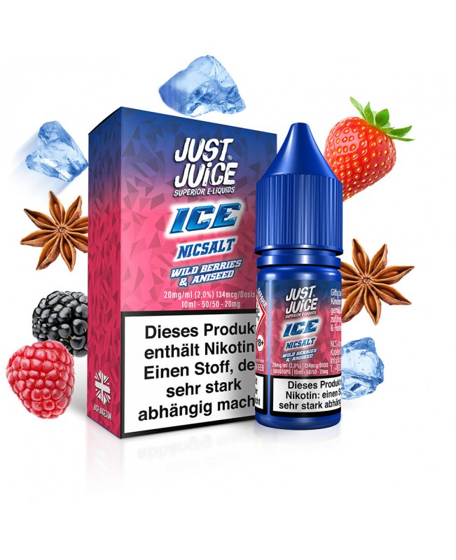 Wild Berries & Aniseed Ice - Just Juice - Nikotinsalz Liquid 10ml