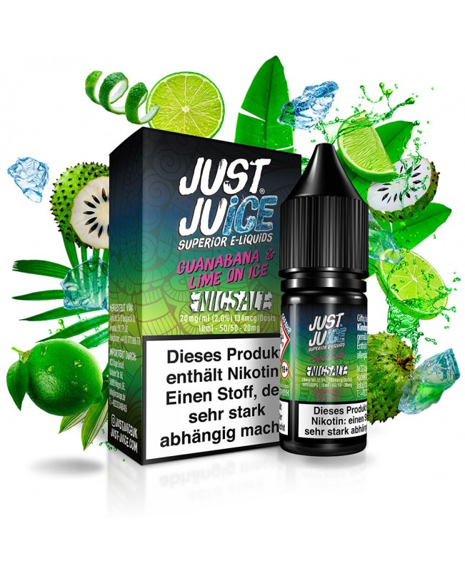 Guanabana & Lime on Ice - Just Juice - Nikotinsalz Liquid 10ml