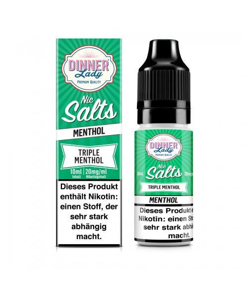 Triple Menthol - Dinner Lady Salt Nic Liquid 10ml