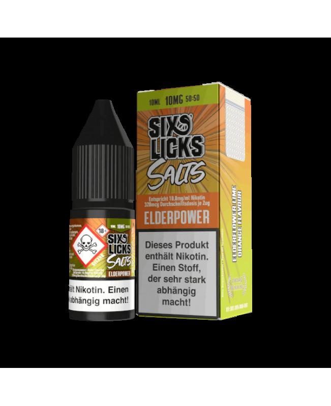 Elderpower - Six Licks Nikotinsalz Liquid 10ml