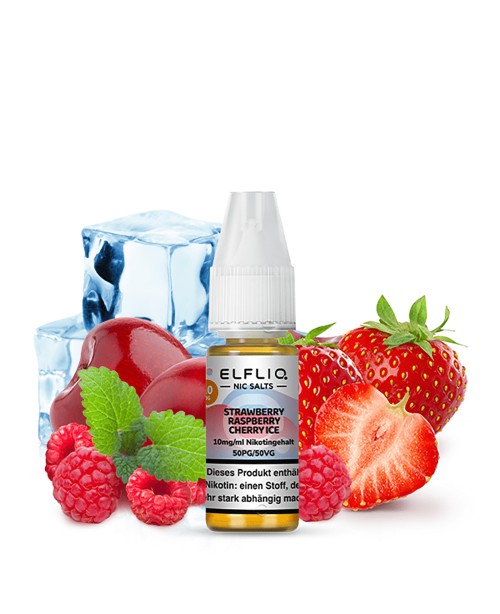 Strawberry Raspberry Cherry Ice - ELFLIQ - Nikotin...