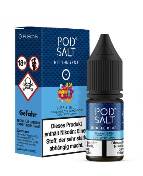 Bubble Blue - Pod Salt Fusion 10ml Liquid