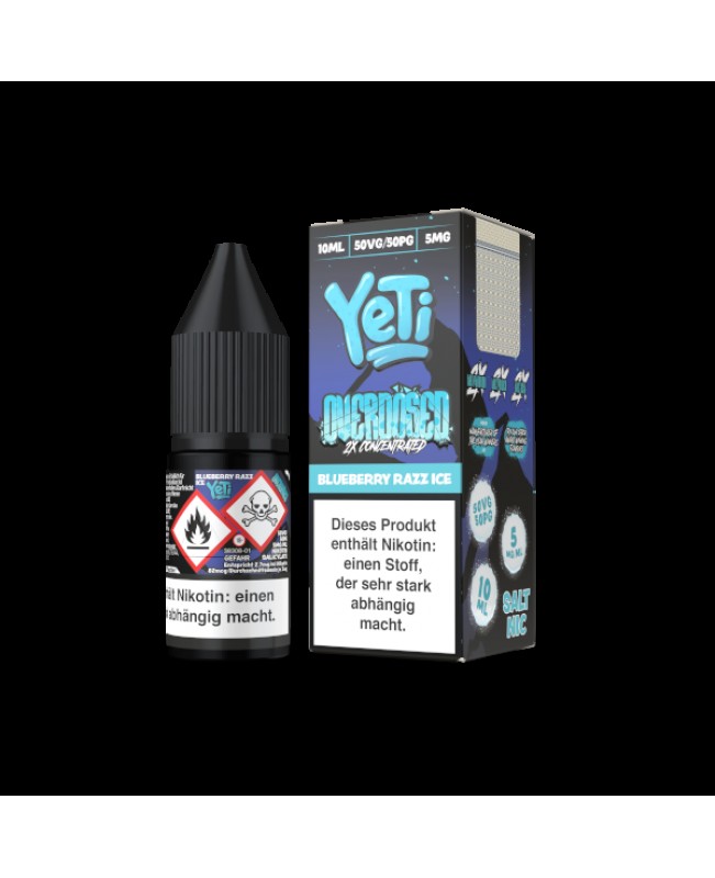 Blueberry Razz Ice - Yeti Overdosed Nikotinsalz 10ml