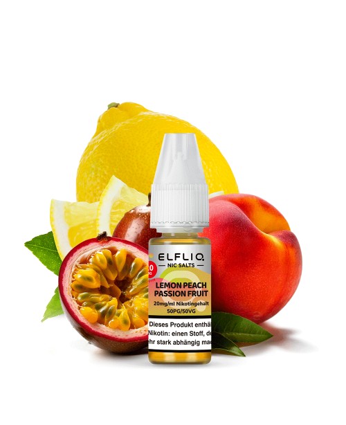 Lemon Peach Passion Fruit - ELFLIQ - Nikotinsalz L...