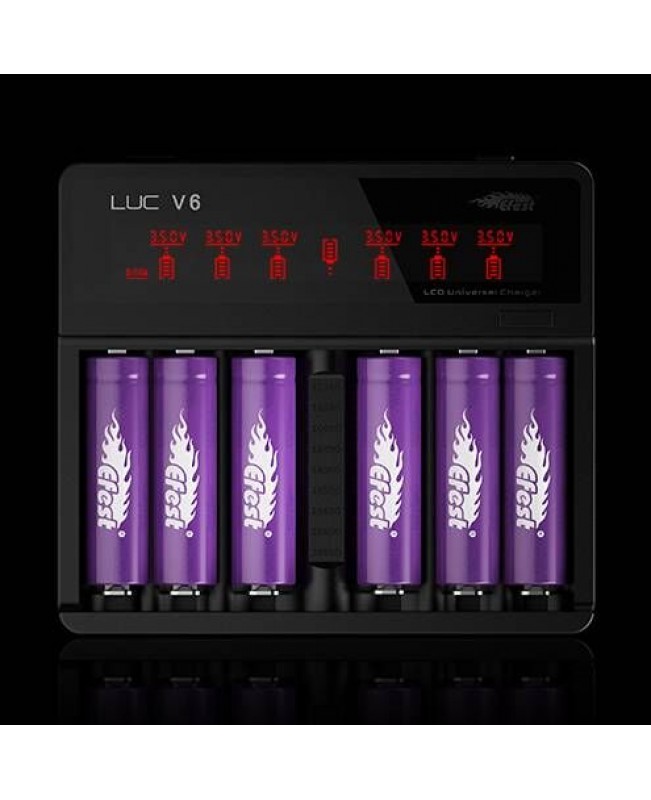 Efest Luc V6 Ladegerät für 3,6V-3,7V Li-Ionen