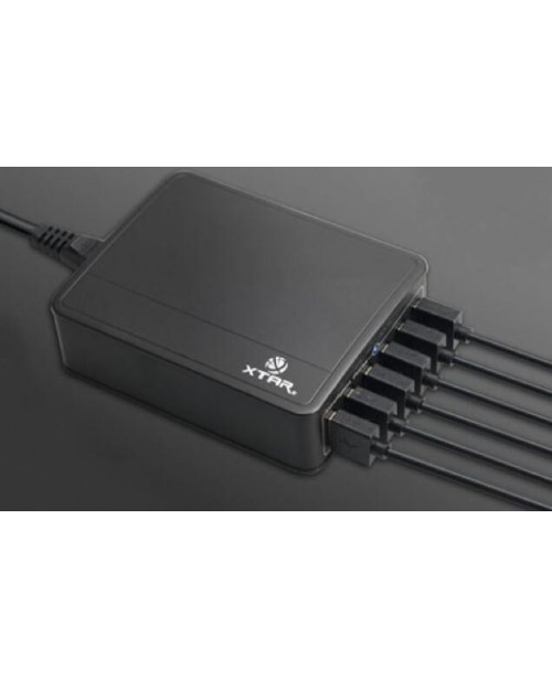 Xtar U1 six-U 6-Port USB Ladegerät 9A 45W AC Desk...