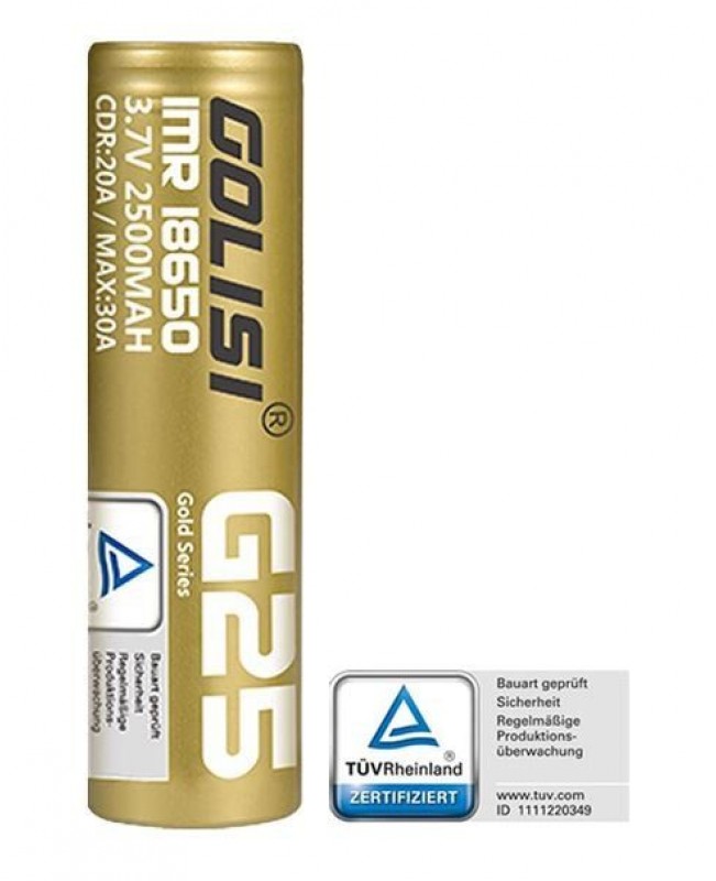 Golisi G25 18650 Akku 2500mAh